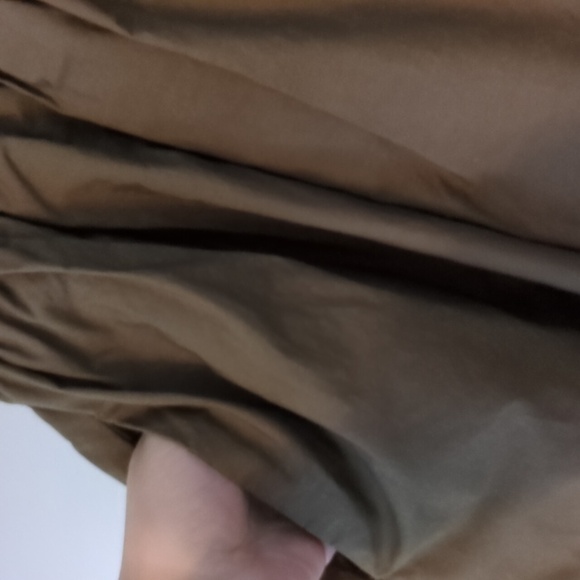 English Factory Olive green Preppy Puffy Sleeves Mini dress Side Pockets Size XS - Picture 8 of 13